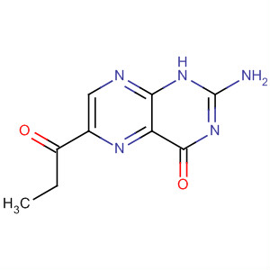 4(1H)-Pteridinone, 2-amino-6-(1-oxopropyl)-结构式
