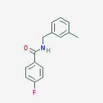 Structure of 4-FLUORO-N-(3-METHYLBENZYL)BENZAMIDE, 97%