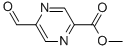 Structure of 2-Pyrazinecarboxylicacid, 5-formyl-, methyl ester