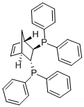(2R,3R)-(-)-2,3-双(二苯基磷)-双环[2.2.1]庚-5-烯结构式