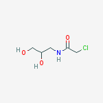 Structure of 2-chloro-N-(2,3-dihydroxypropyl)acetamide