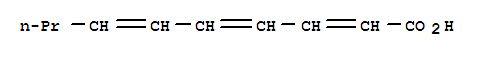 Structure of 2,4,6-Decatrienoic acid(9CI)