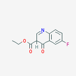 Structure of 6-Fluoro-4-oxo-1,4-dihydroquinoline-3-carboxylic acid ethyl ester