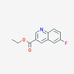 6-Fluoroquinoline-3-carboxylic acid ethyl ester结构式