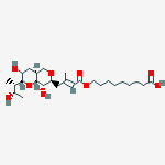 9-[(e)-4-[(2r,4as,7s,8s,8ar)-3,8-dihydroxy-2-[(2s,3s)-3-hydroxybutan-2-yl]-2,3,4,4a,5,7,8,8a-octahydropyrano[3,2-c]pyran-7-yl]-3-methylbut-2-enoyl]oxynonanoic Acid结构式