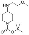 4-(2-甲氧基乙胺)哌啶-1-羧酸叔丁酯结构式