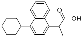 Structure of 4-cyclohexyl-alpha-methylnaphthalene-1-acetic acid