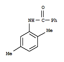 Chemical structure of benzamide, N-(2,5-dimethylphenyl)-
