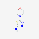 5-morpholin-4-yl-1,3,4-thiadiazol-2-amine结构式