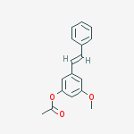 Structure of (E)-3-Acetoxy-5-methoxystilbene