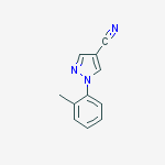 1-o-tolyl-1H-pyrazole-4-carbonitrile结构式