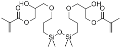 Structure of 1,3-BIS(3-METHACRYLOXY-2-HYDROXYPROPOXYPROPYL)TETRAMETHYLDISILOXANE,TECH-95