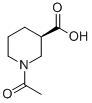 3-PIPERIDINECARBOXYLIC ACID 1-ACETYL-,(3R)-结构式