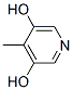 Structure of 4-METHYL-3,5-PYRIDINEDIOL