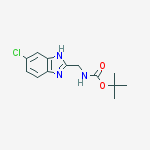 tert-butyl N-[(6-chloro-1H-benzimidazol-2-yl)methyl]carbamate结构式