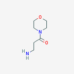 3-Amino-1-(4-morpholinyl)-1-propanone结构式