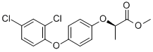 (2R)-2-[4-(2,4-二氯苯氧基)苯氧基]丙酸甲酯结构式
