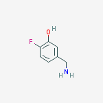 Structure of 5-(aminomethyl)-2-fluoro-phenol