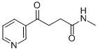 Structure of N-METHYL-G-OXO-3-PYRIDINEBUTANAMIDE