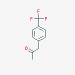 1-[4-(trifluoromethyl)phenyl]propan-2-one结构式