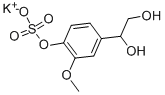 4-羟基-3-甲氧基苯基乙二醇-4-硫酸钾盐结构式