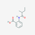 Structure of 2-[(2-methylbutanoyl)amino]benzoic acid