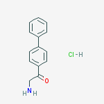 2-AMINO-1-BIPHENYL-4-YL-ETHANONE HYDROCHLORIDE结构式