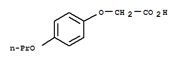 Structure of Acetic acid, 2-(4-propoxyphenoxy)-