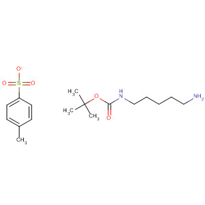 Carbamic acid, (5-aminopentyl)-, 1,1-dimethylethyl ester,mono(4-methylbenzenesulfonate)结构式