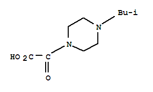 (4-ISOBUTYL-PIPERAZIN-1-YL)-OXO-ACETIC ACID结构式