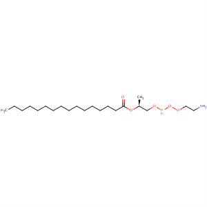 Hexadecanoic acid,(1S)-1-[[[(2-aminoethoxy)hydroxyphosphinyl]oxy]methyl]-1,2-ethanediylester结构式