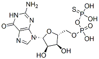 Structure of guanosine 5-O-(2-thiodiphosphate)