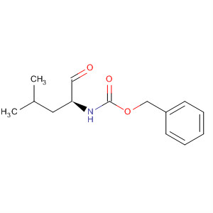Structure of Carbamic acid, (1-formyl-3-methylbutyl)-, phenylmethyl ester, (S)-