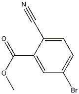 Methyl 5-bromo-2-cyanobenzoate结构式