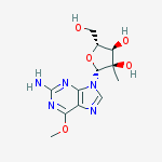 Structure of 2'-C-METHYL-6-O-METHYL-GUANOSINE