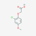 Structure of (2-Chloro-4-methoxy-phenoxy)-acetic acid