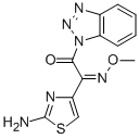 Structure of 1-[2-(Z)-Methoxyimino-2-(2-aminothiazol-4-yl)acetoxy]benzotrizole