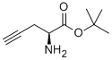 Structure of (S)-2-Amino-4-pentynoic acid t-butyl ester