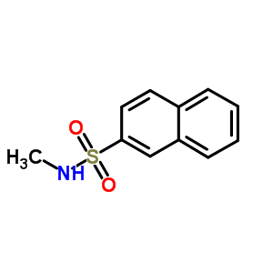 N-methylnaphthalene-2-sulfonamide结构式