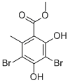 Structure of METHYL 3,5-DIBROMO-2,4-DIHYDROXY-6-METHYLBENZOATE