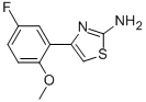 Structure of 4-(5-fluoro-2-methoxyphenyl)-1,3-thiazol-2-amine
