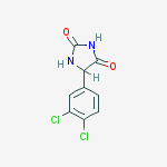 Structure of 5-(3,4-dichlorophenyl)imidazolidine-2,4-dione