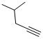 Structure of 4-METHYL-1-PENTYNE