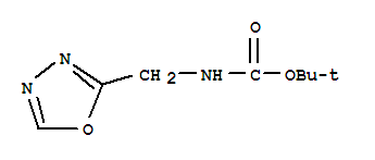 Structure of CARBAMIC ACID (1,3,4-OXADIAZOL-2-YLMETHYL)-,TERT-BUTYL ESTER