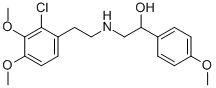 Structure of N-[2-Hydroxy-2-(4-methoxyphenyl)ethyl]-2-(2-chloro-3,4-dimethoxyphenyl)ethylamine