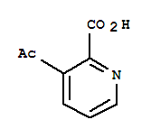 Structure of 2-Pyridinecarboxylicacid, 3-acetyl-