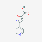 3-(4-pyridinyl)-5-Isoxazolecarboxylic acid结构式