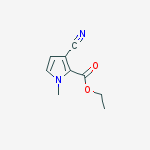 Structure of Ethyl 3-cyano-1-methyl-1H-pyrrole-2-carboxylate