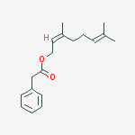 Structure of [(2z)-3,7-dimethylocta-2,6-dienyl] 2-phenylacetate