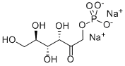 Structure of d-Fructose, 1-(dihydrogen phosphate), disodium salt